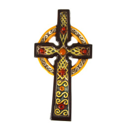 HB QUIMPER - CROIX d'applique en faïence