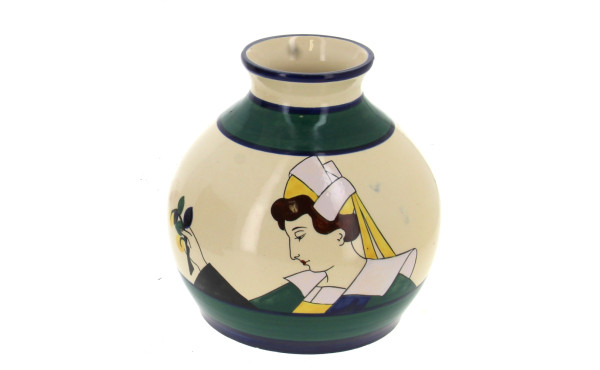 HB QUIMPER (avant 42) - Vase boule en fa