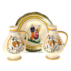 HENRIOT Quimper - Paire carafons à chouc