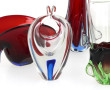 Lot de verreries dont verre de couleurs 