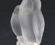 SEVRES - Chouette et son petit, cristal 