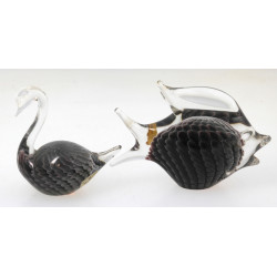 MARCOLIN - Suède - 2 sujets en verre "Po