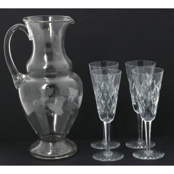 Lot de verreries : 12 repose-couteaux : 