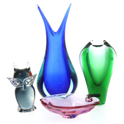 MURANO et divers - 4 petites pièces en v