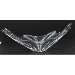 Coupe à fruits en cristal, L 46 cm