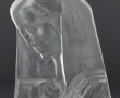 Buste de VIERGE en verre moulé, H 30 x L