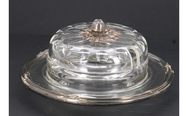 Sucrier ou confiturier couvert ancien en