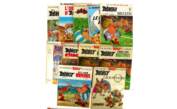 Lot de BD Astérix en état d'usage