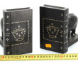 Paire de serre-livres en bois exotique f