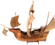 Maquette de caravelle en bois L. 55 cm