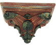 Console d'applique en bois patiné et pol