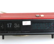Radio-réveil vintage rouge de marque SON