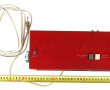 Radio-réveil vintage rouge de marque SON