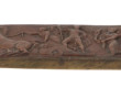 Petite plaque en bronze à patine médaill