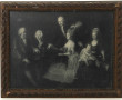 GENEALOGIE - Scène familiale autour d'un