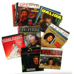Lot de disques 45 t états d'usage