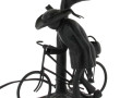 Breton à vélo, pied de lampe en métal no
