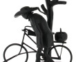 Breton à vélo, pied de lampe en métal no