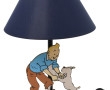 TINTIN - Pied de lampe vintage à décor d