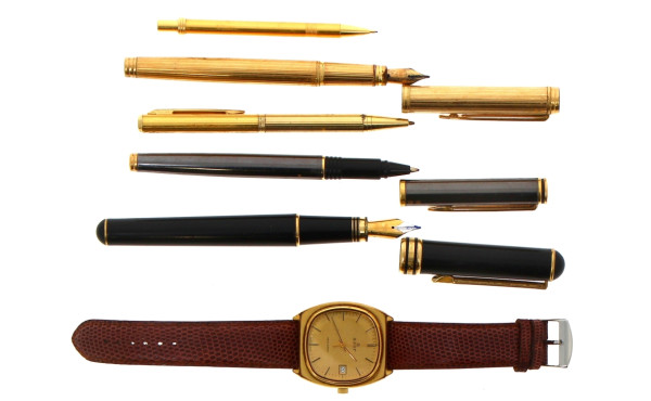 WATERMAN - Stylo encre, plume or 18 cts,