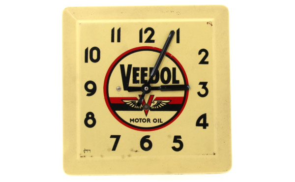 PUBLICITAIRE - Pendule murale vintage en