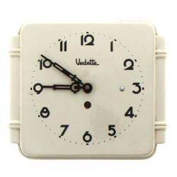 VEDETTE - Pendule murale vintage en faïe