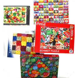 PUZZLES - Lot de 5 puzzles (4 à 1000 piè