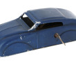 Voiture futuriste vintage en aluminium p