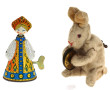 Lot de 2 jouets mécaniques anciens : une