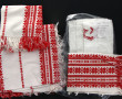 Lot de linge ancien dont nappes, serviet