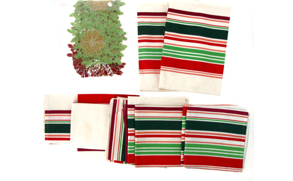 Lot de linge basque : 10 serviettes et 2