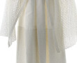 Robe de baptême brodée avec cape assorti
