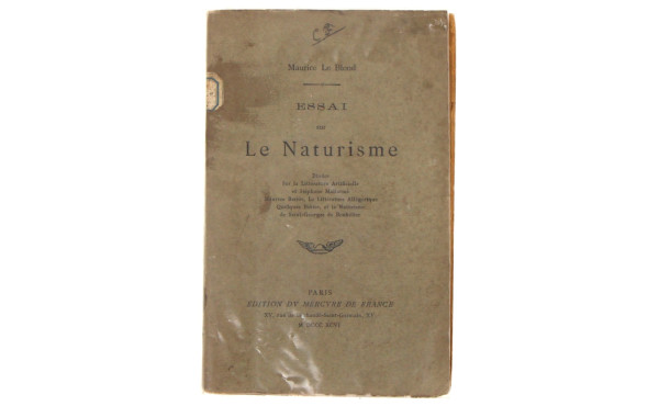 Maurice LE BLOND "Essai sur le naturisme