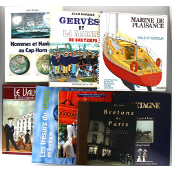 MARINE et BRETAGNE Lot de livres dont Ma