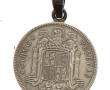 Pendentif franquiste constitué d'une mon