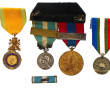 Lot de 5 médailles militaires état d'usa