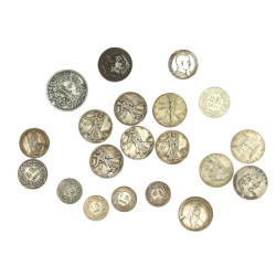 Lot de monnaies argent: 6 p. half dollar