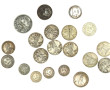 Lot de monnaies argent: 6 p. half dollar