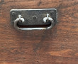 Grand coffre de marine ancien en bois et
