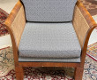 Grand fauteuil style colonial en placage