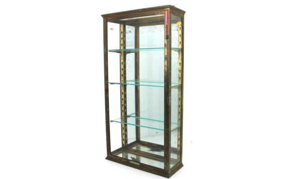 Vitrine ancienne à suspendre en laiton e