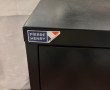Paire de caissons métalliques noirs de r