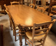 Table en chêne aux angles arrondis, fabr