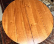 Table ancienne en bois fruitier, à deux 
