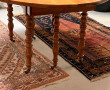 Table ancienne en bois fruitier, à deux 