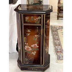 Chevet style asiatique fond doré ouvrant