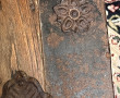 Malle ancienne en bois, ferrure et gainé