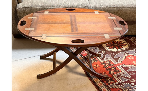Table basse style marine, plateau amovib