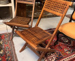 Paire de chaises en teck style marine pl