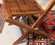 Paire de chaises en teck style marine pl